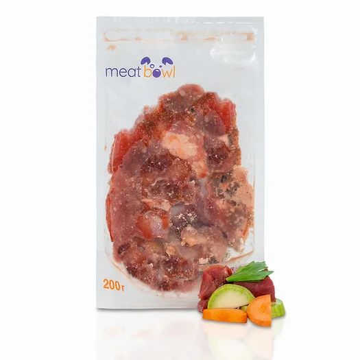 Яловичий MeatBowl для собак - 200 г - Натуральний BARF корм
